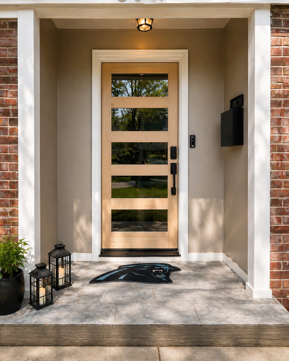 Front door upgrade — after