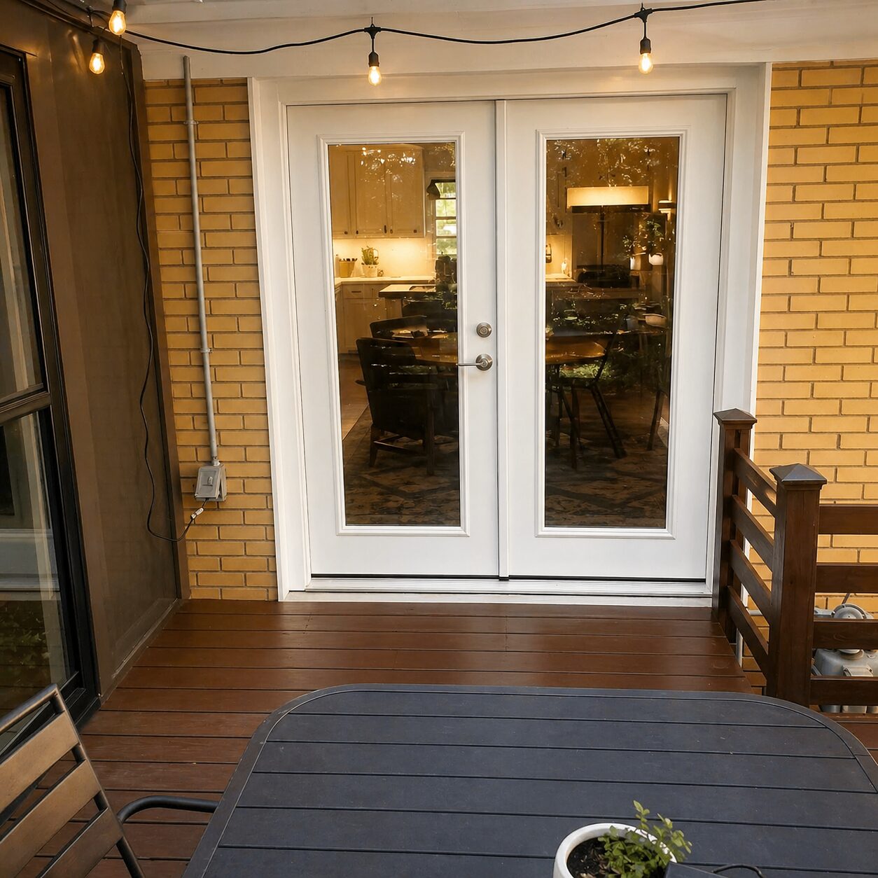 Window to French Door Conversion — after